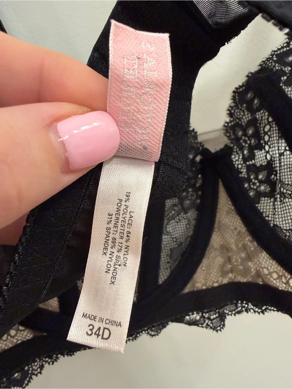 Vintage 2003 Victoria's Secret Black Lace Corset Longline Bra 34D